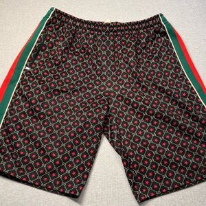 Gucci authentic brand GG Star logo athletic shorts, size XL.